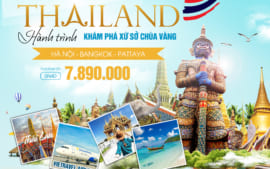 Tour Trọn Gói (bay Vietravel Airlines): Hà Nội – Bangkok – Pattaya 5N4Đ