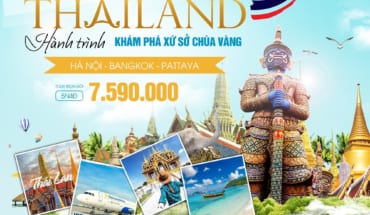 Tour Trọn Gói (bay Vietravel Airlines): Hà Nội – Bangkok – Pattaya 5N4Đ