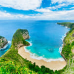 Lovely sunny day on the Nusa Penida. View from above – Drone shot